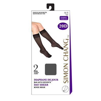 SC KNEE HIGHS / 2-CHARCOAL